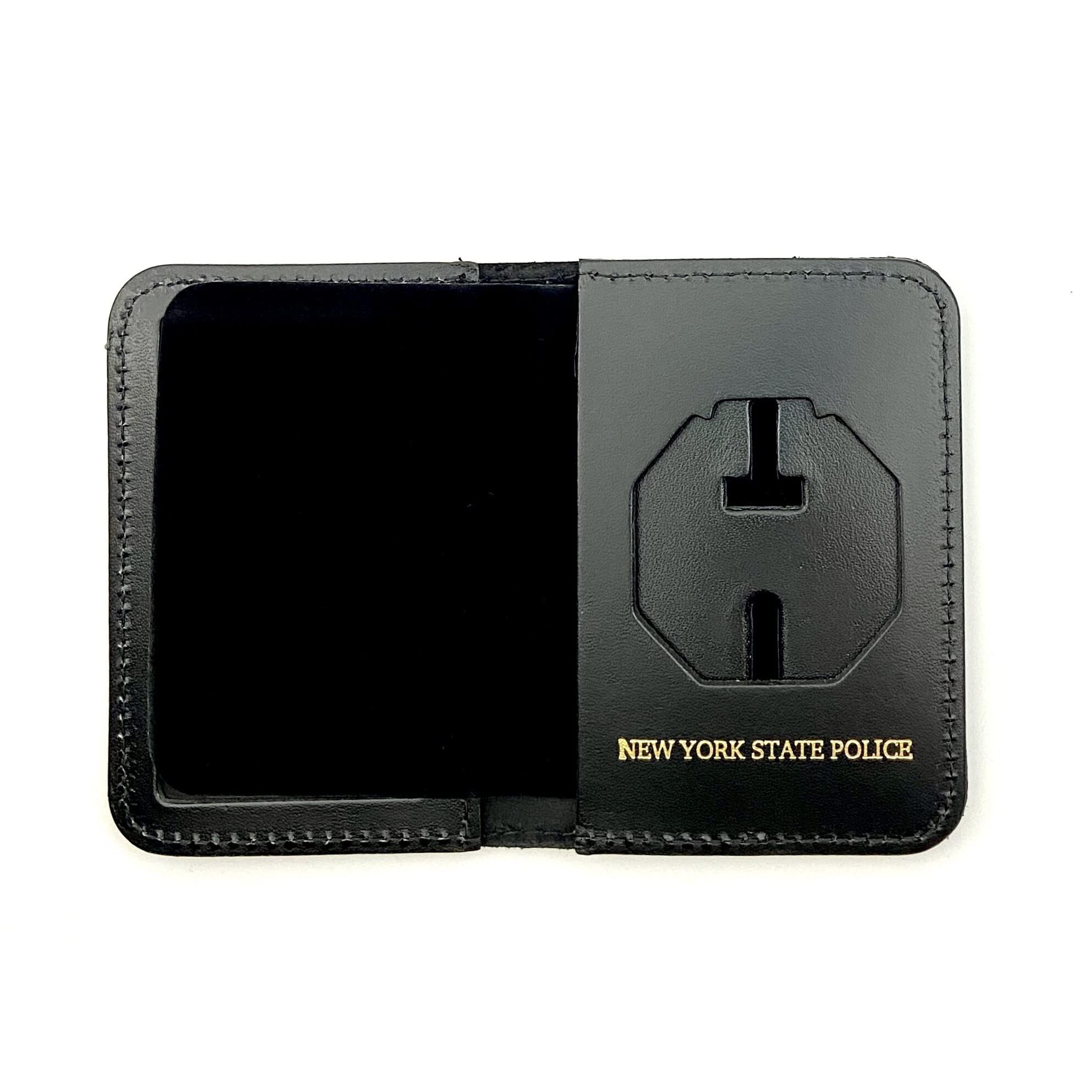 9278 New York State Police Badge And Id Case Leather Black Nysp Cutout Pf 9278 New York State Police Badge And Id Case Leather Black Nysp Cutout Pf